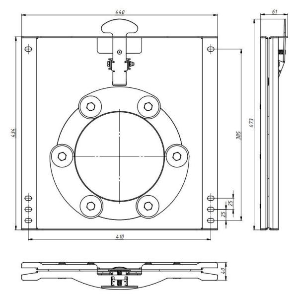 Drehkonsole für Renault Trafic Fiat Talento Vivaro Nissan NV300, Fahrerseite